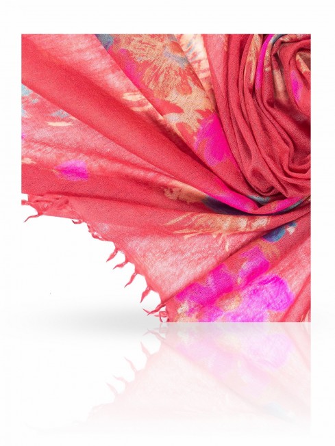 Палантин Женский W-BRUSHFL/PINK